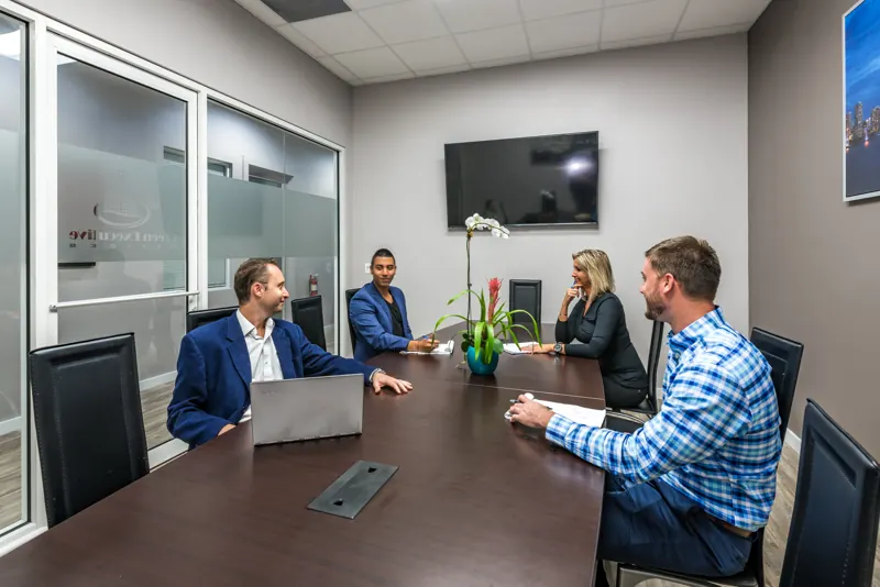 Business meeting in the conference room