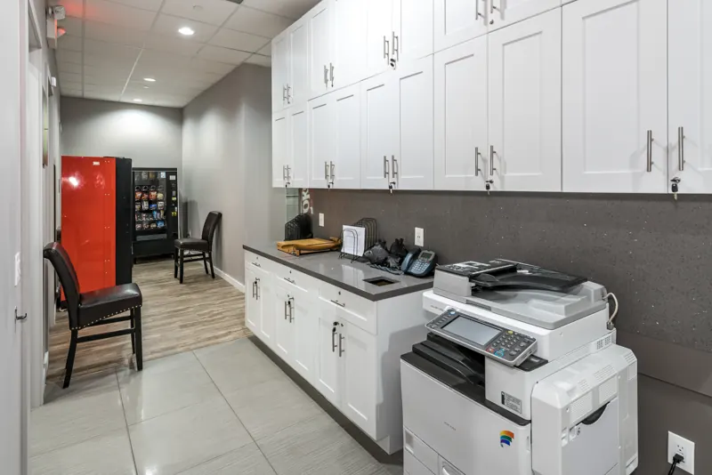 Kitchen and copy area