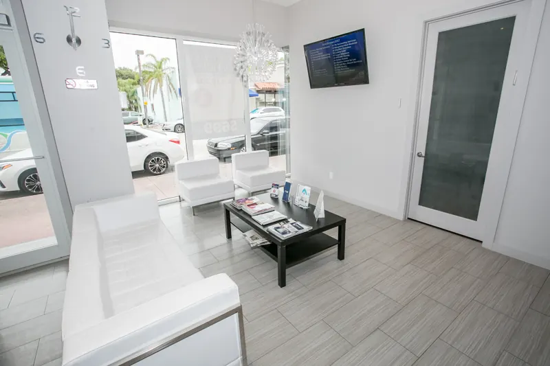 Guest seating in the lobby